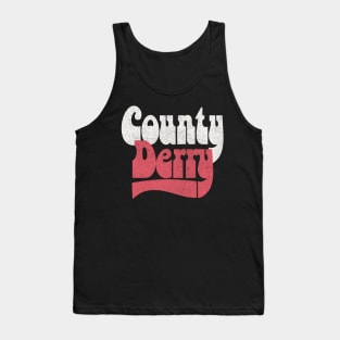 County Derry / Retro Faded-Style Typography Design Tank Top